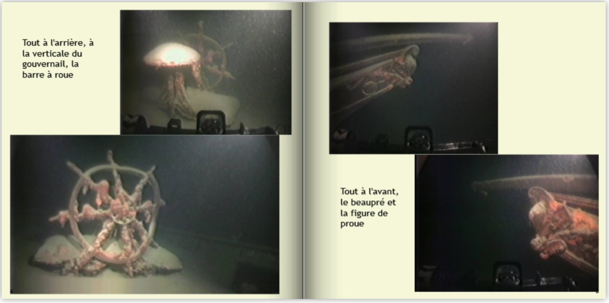 Mystres et trsors du Lman : la barre  roue du vapeur Rhne, la figure de proue et le beaupr